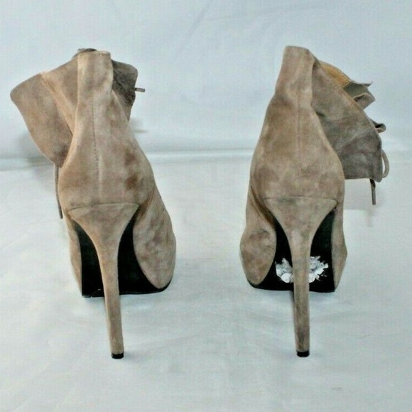 Nine West Peep Toe Ankle Boots 7 1/2 - Picture 8 of 8